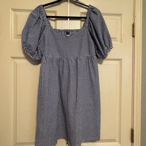 Old Navy Navy Gingham Dress